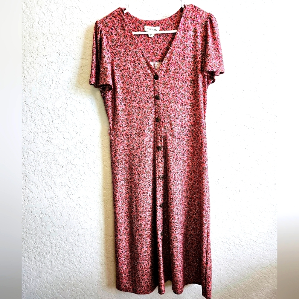 Monteau floral midi dress